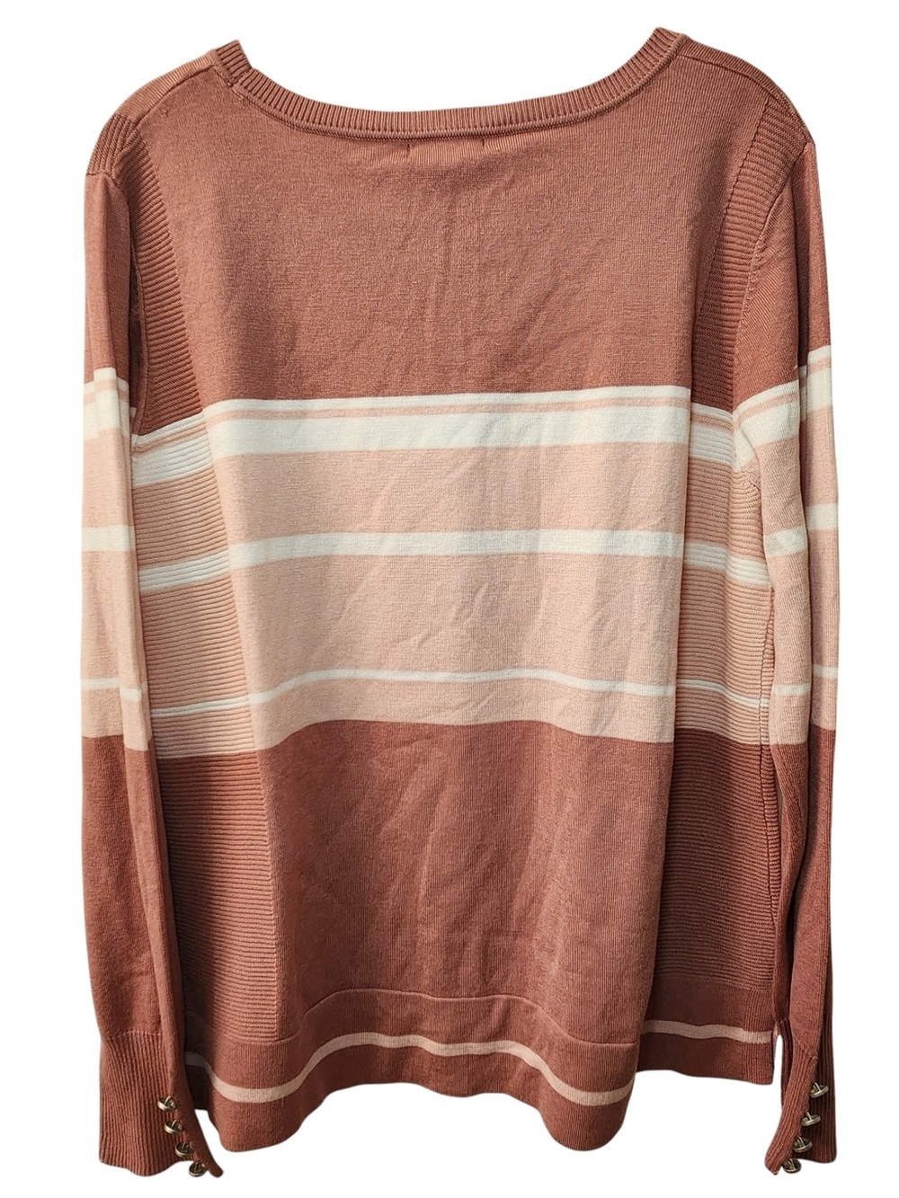 NWT Lety & Me x Stitch Fix Striped Crewneck Sweater Fall Soft Casual - Picture 3 of 6